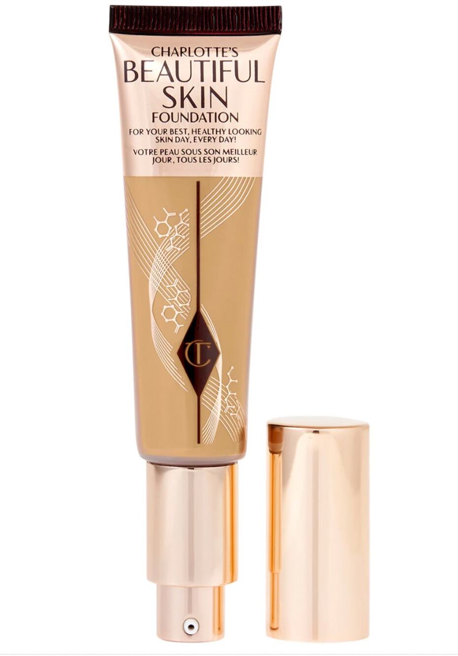 Charlotte Tilbury Beautiful Skin Medium Coverage Liquid Foundation #7 Warm NEW
